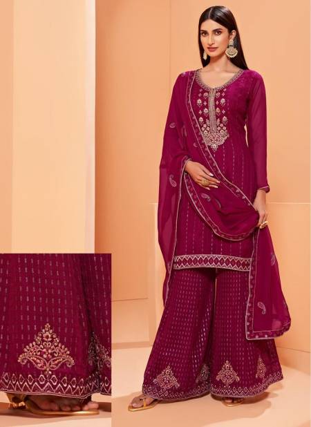Pink Colour ALIZEH ZAIDA 8 Heavy Designer Fancy Festive Wear Sharara Suit Collection 2034